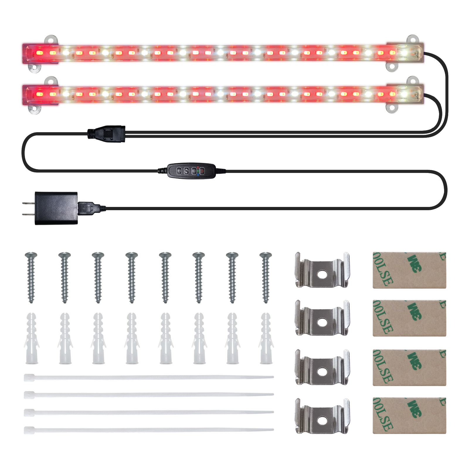 Liweida double strip grow lights 3000K 4